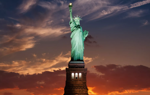 Открытие статуи Свободы в Нью-Йорке