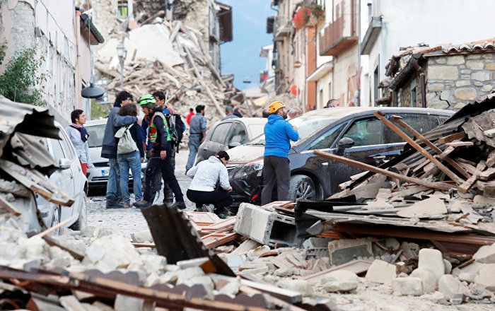 Землетрясение в Италии произошло в ночь на 24 августа