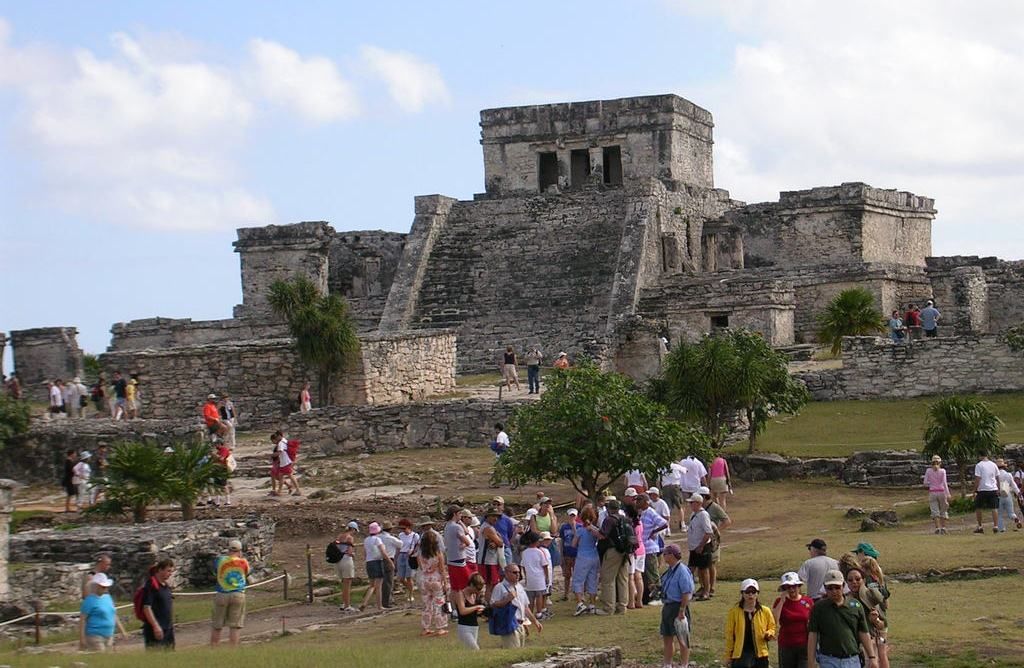 Развалины древнего горада Тулум, Мексика