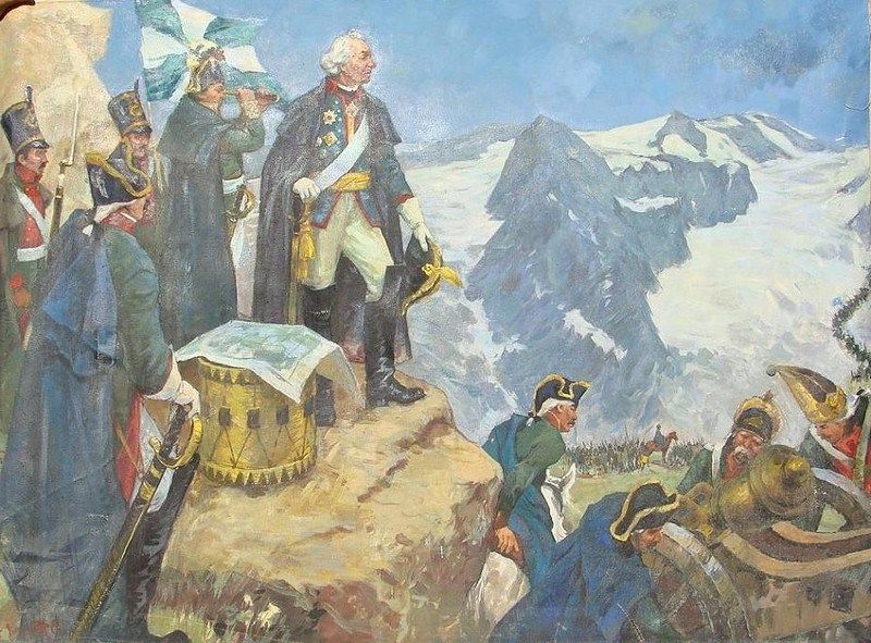 Александр Суворов, совершивший в сентябре 1799 года переход через Альпы по перевалу Сен-Готард
