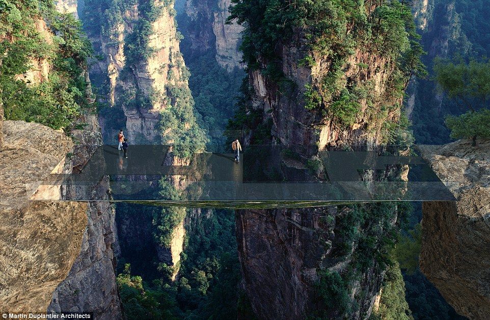 Мост-невидимку хотят построить в горах Китая