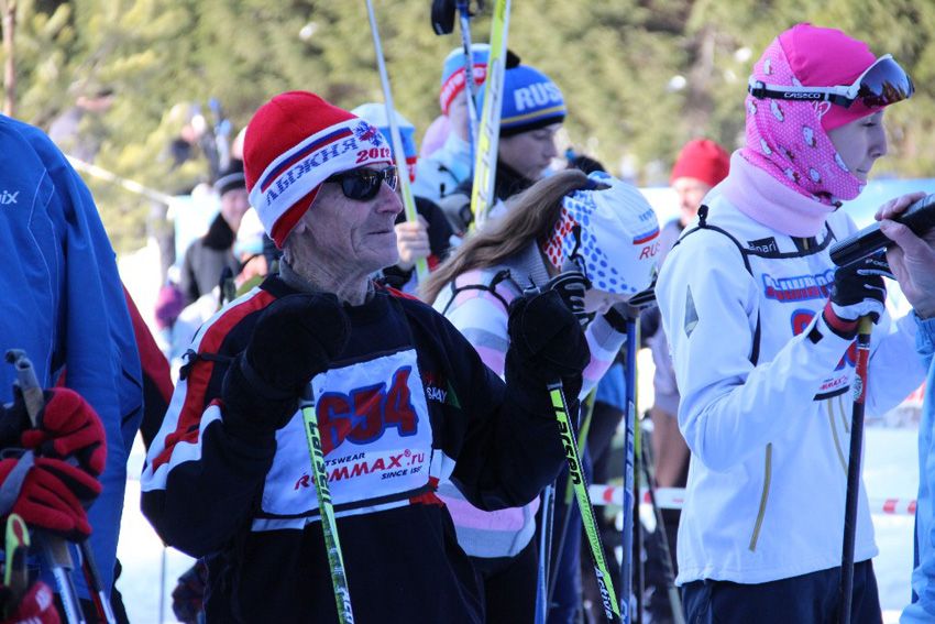 Участники горного марафона «Лыжня за облака» установили рекорд