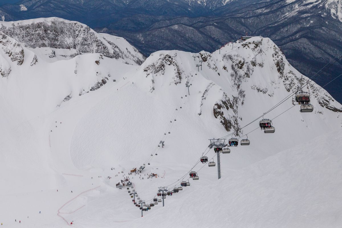 В зимние праздники в горах Сочи отдохнули более 350 тысяч человек