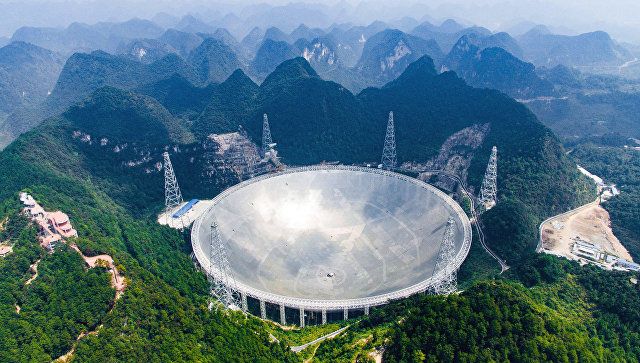 Крупнейший в мире радиотелескоп открыли для посещения в Китае