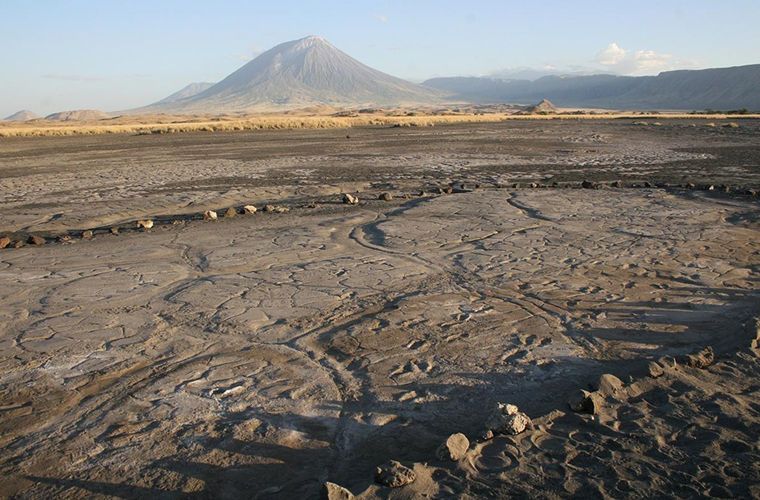 Вблизи африканского вулкана нашли сотни следов древних людей